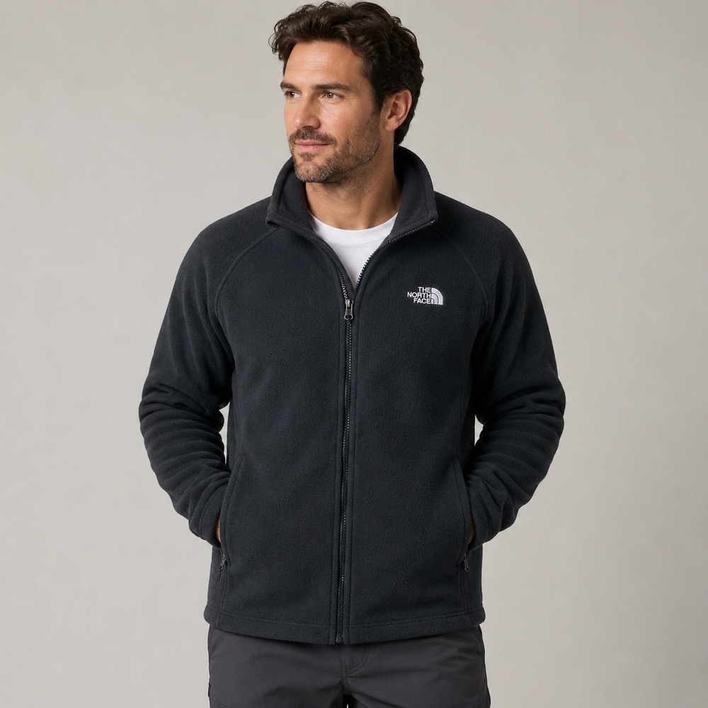 The North Face Fleece‎ Jacket Mens XXL Charcoal Gray Full Zip Hiking Gorpcore